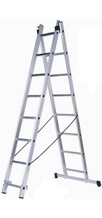 WT 2x10 - 2-х секционная алюминиевая лестница-стремянка